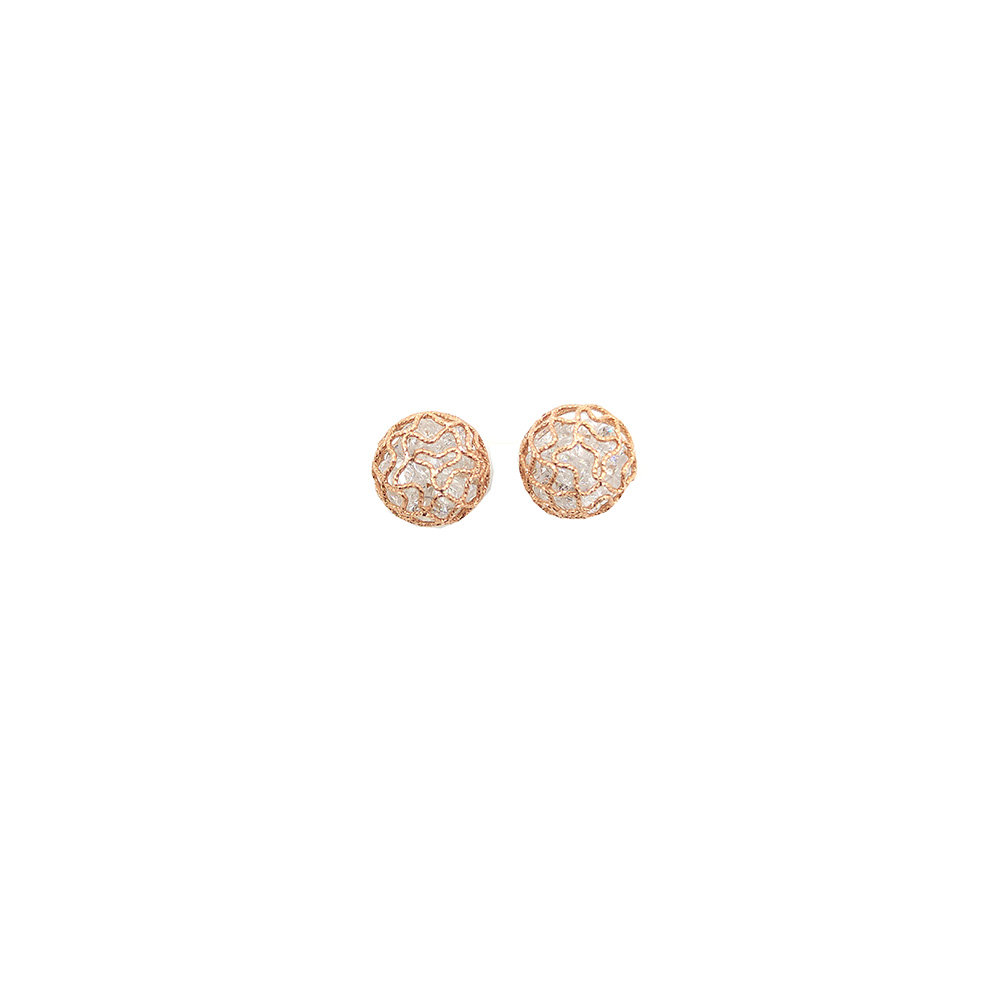 EARRINGS WITH GRID FULL ZIRCON - S14XRZ02
