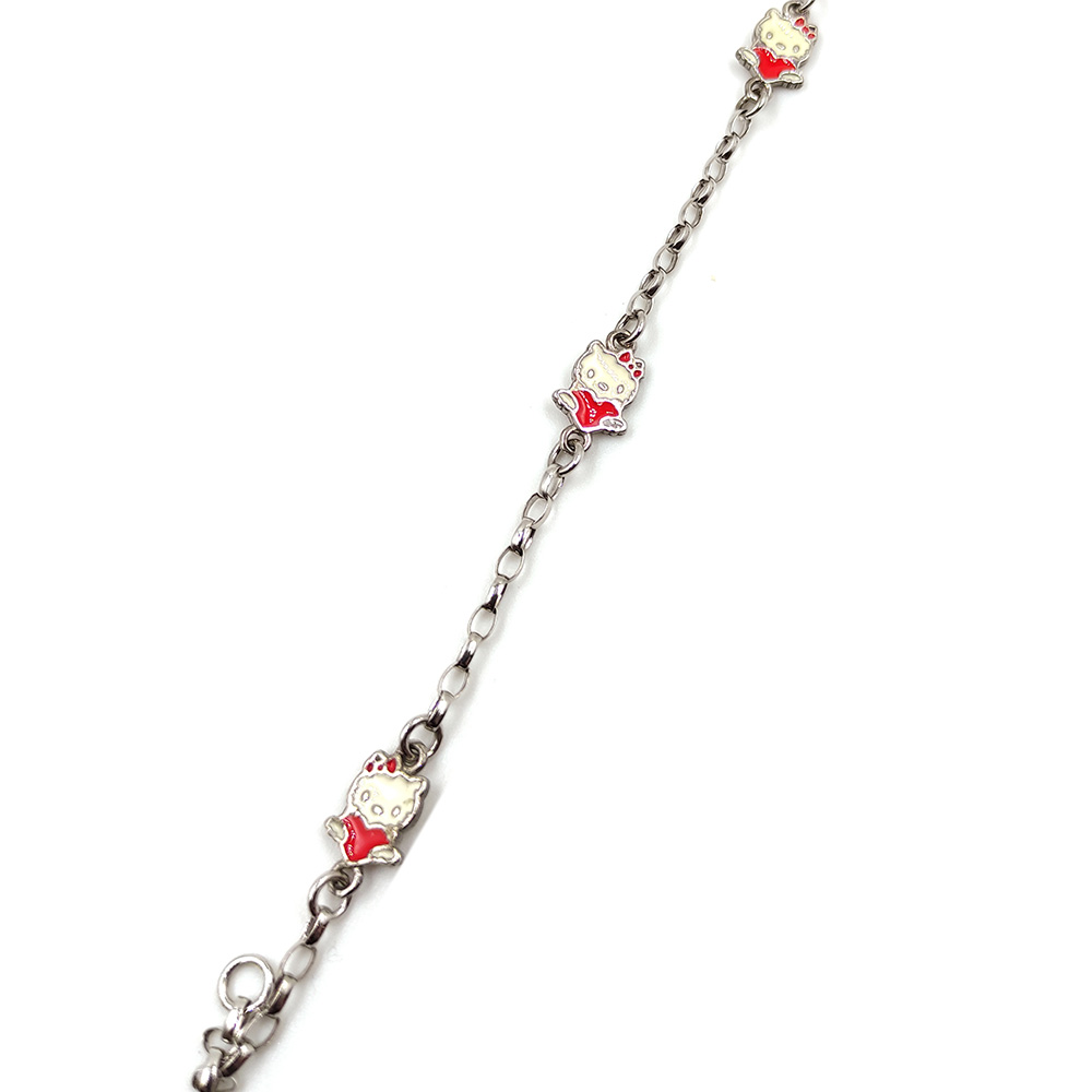 Βραχιόλι ασημένιο 925 HELLO KITTY