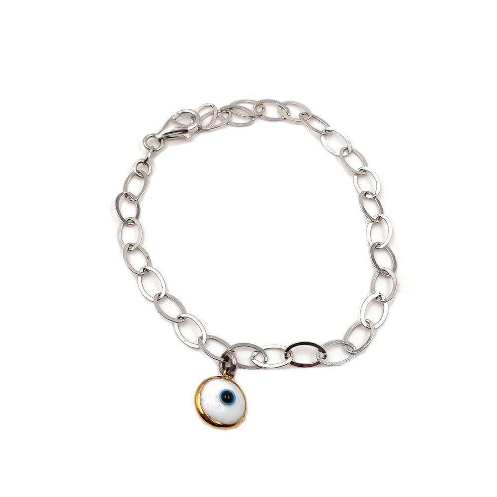 Βραχιόλι ασημένιο 925 με μάτι
